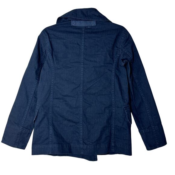 Everlane The Organic Cotton Herringbone Jacket Navy Women XXS NWT Rigid Denim - Picture 11 of 16